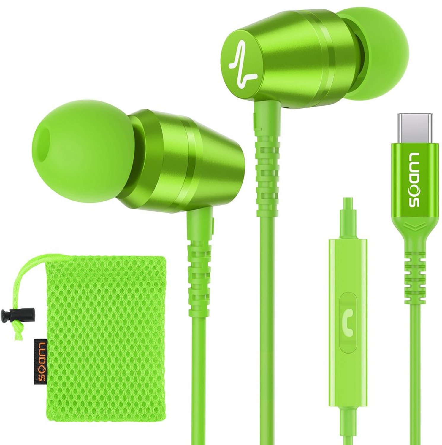 USB C In-Ear Koptelefoon met Microfoon en 5 Jaar Garantie