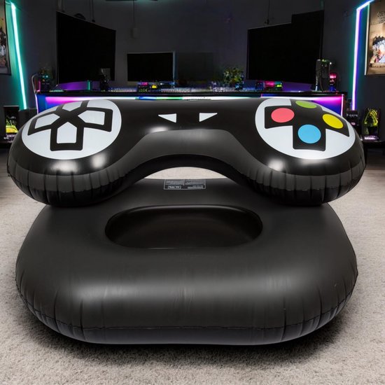 Gamingstoel Opblaasbaar - Retro Design - Ergonomisch - Hoogwaardig PVC - Comfortabele Zitgelegenheid - Afmetingen 115 x 70 x 55 cm — afbeelding 3