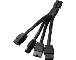 GPU-adapter 16-pins - 16AWG 600W - voor RTX 3090 Ti 4070 Ti 4090 4080 - gelijke belasting verdeling - m-winkel