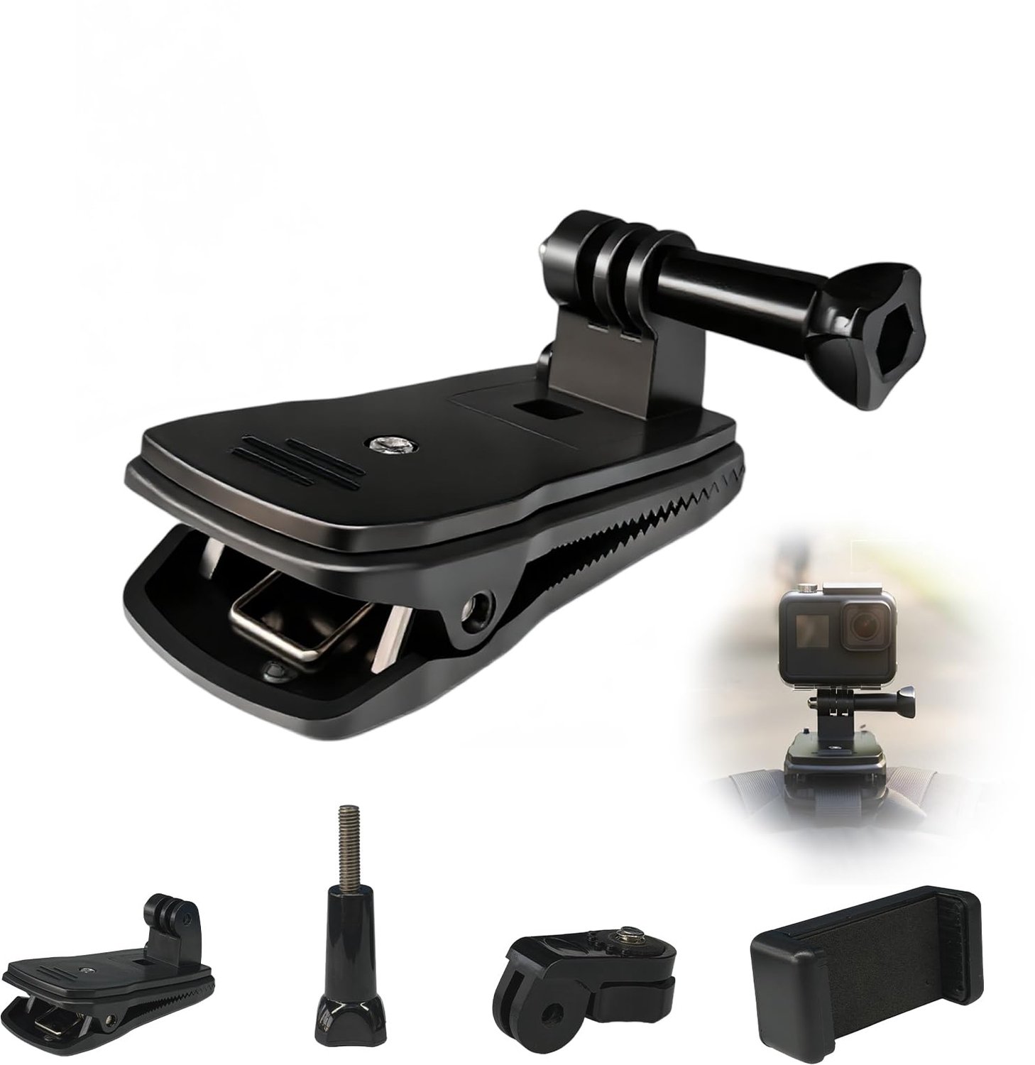 360° Rotatie Camera Clip voor Rugzakken