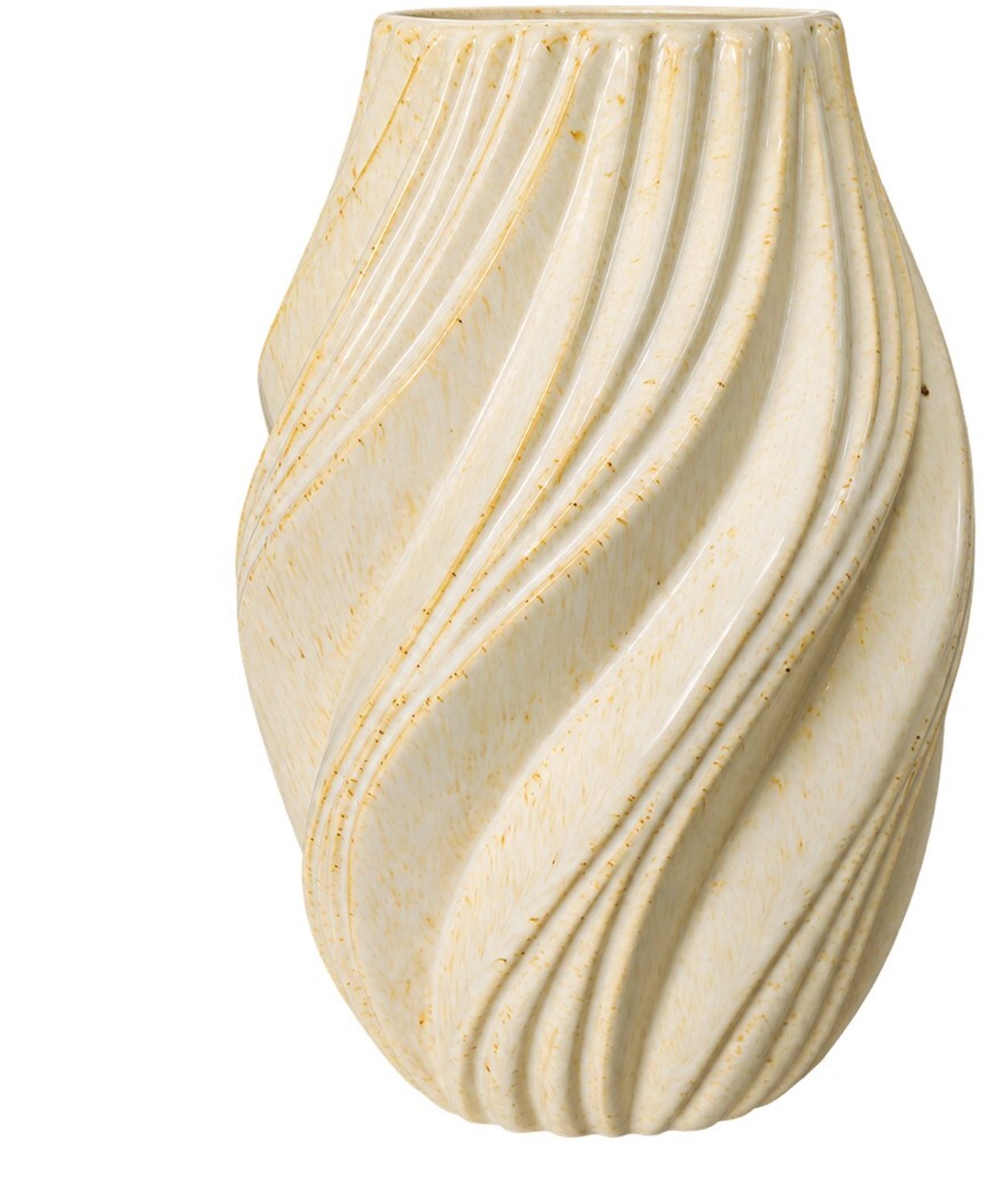 Aardewerk vaas Trace M beige