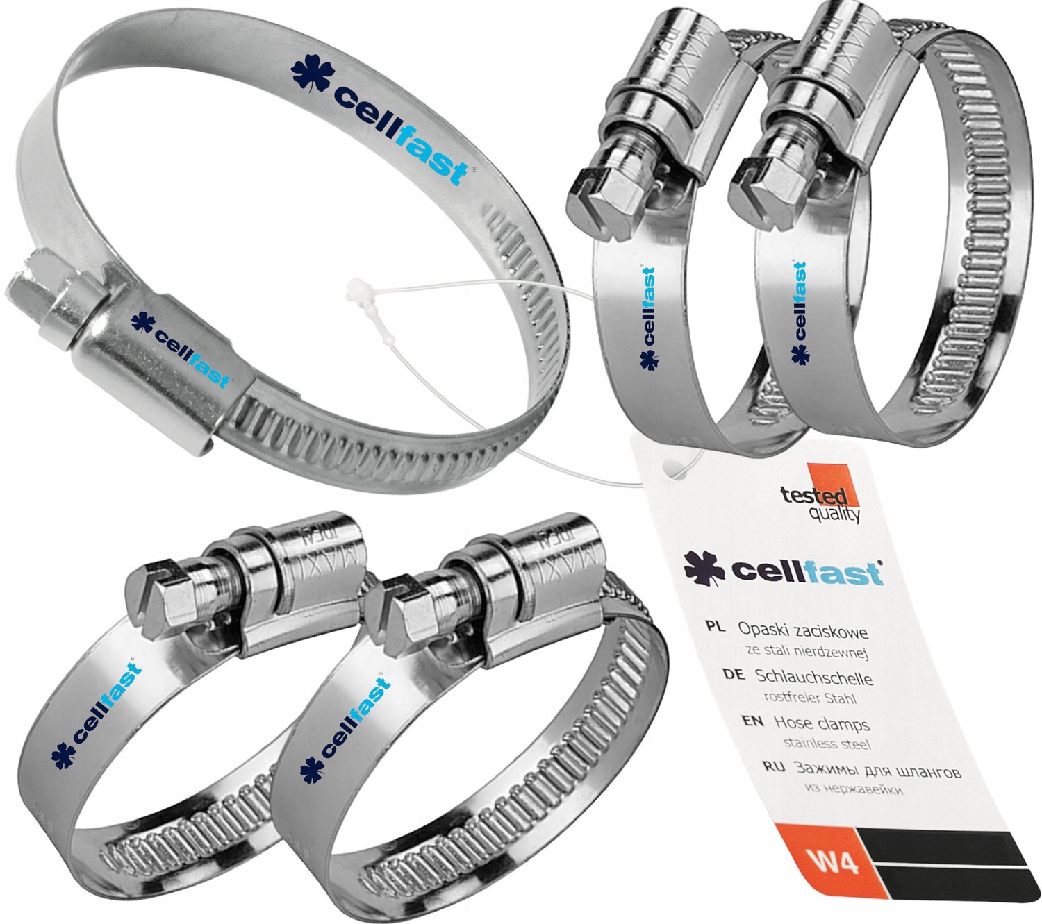 Cellfast Sluitband 70-90mm RVS - Slangbevestiging