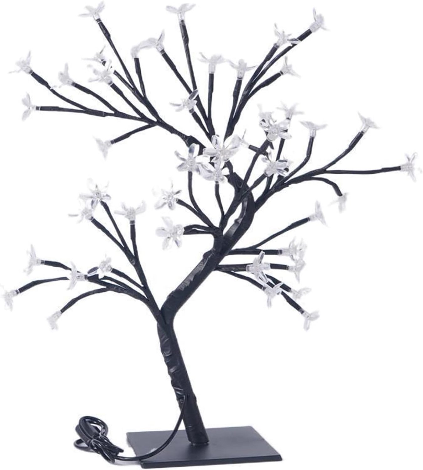 Generic Simulatie Kersenbloesemboom, Kersenboomlamp Bloesemverlichting Decor, Ijzeren Kunst USB-schakelaar - ShopVlot