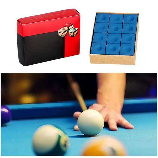 24 Stuks Billiard Chalk - Standaard Pool Krijt voor Billiard Queues, Antislip en Duurzaam, Ideaal voor Professioneel Gebruik — afbeelding 2
