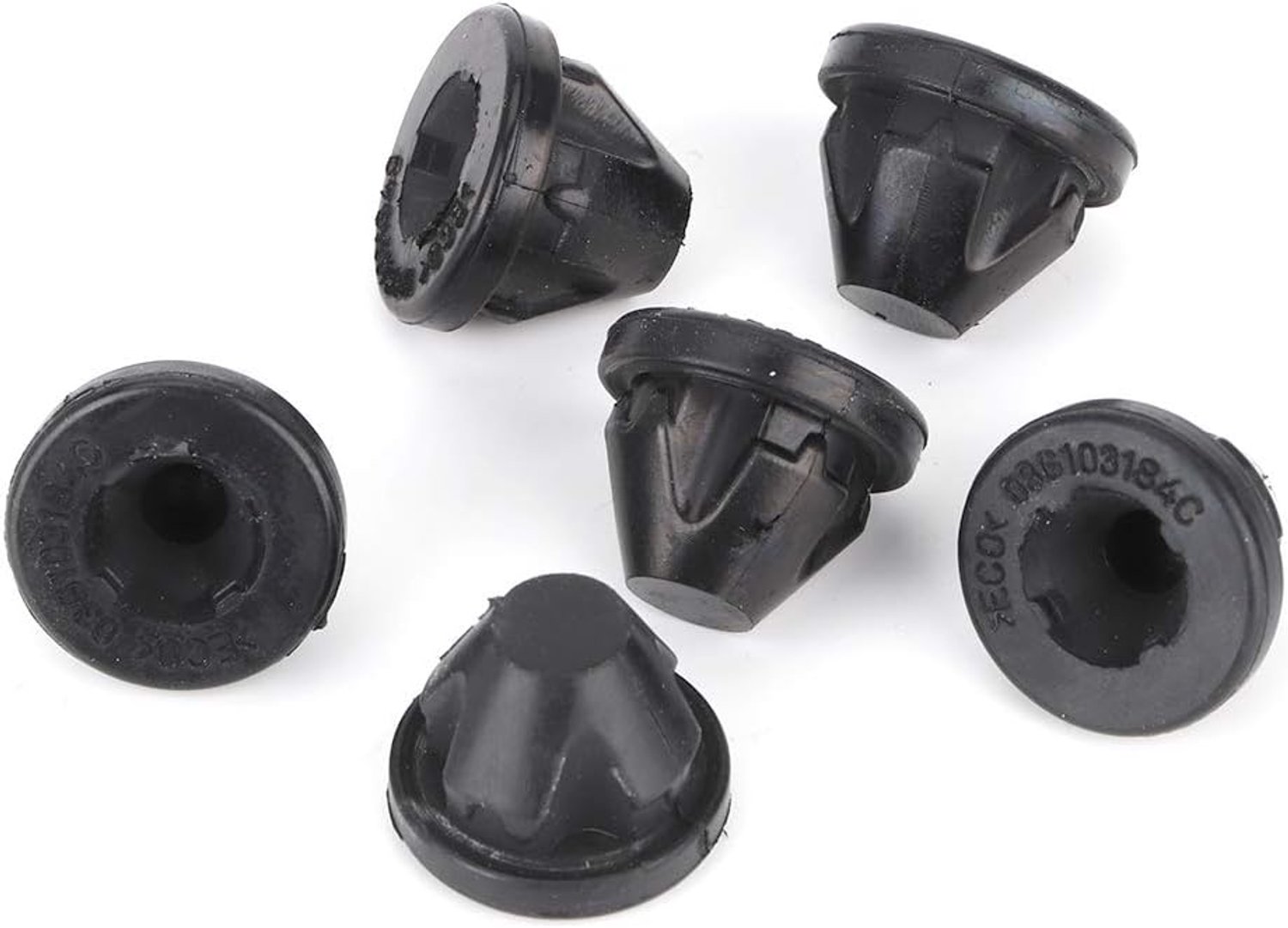 Mk6 fit for Gtd Bonnet Grommets-Pole bonnet grommet fit for Bonnet Grommet 6pcs Bonnet Rubber Grommet Trim 03G103184C Replacement for PD100 PD140 PD17