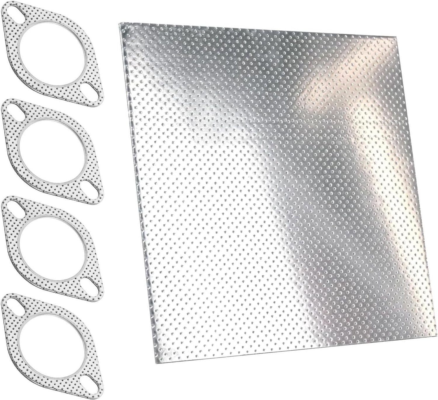 Hittebestendig Uitlaatafdichtingspapier 0.3 cm Dikte 20 x 20 cm Universele Afdichting voor Auto, Motor en Scooter, Duurzaam en Waterdicht