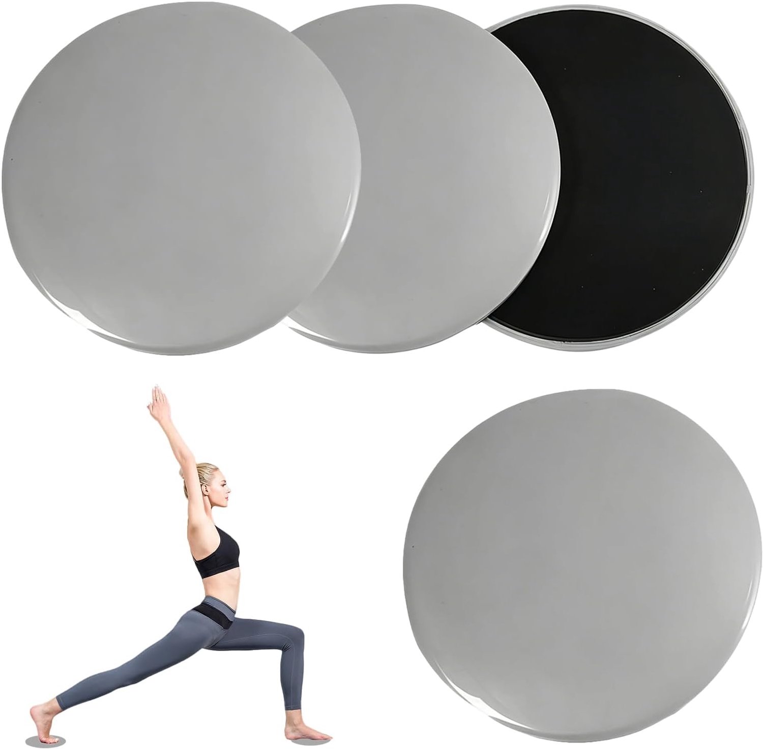 Fitness Gliding Discs, Core Sliders voor training van het hele lichaam, glijschijven voor romptraining en - ShopVlot