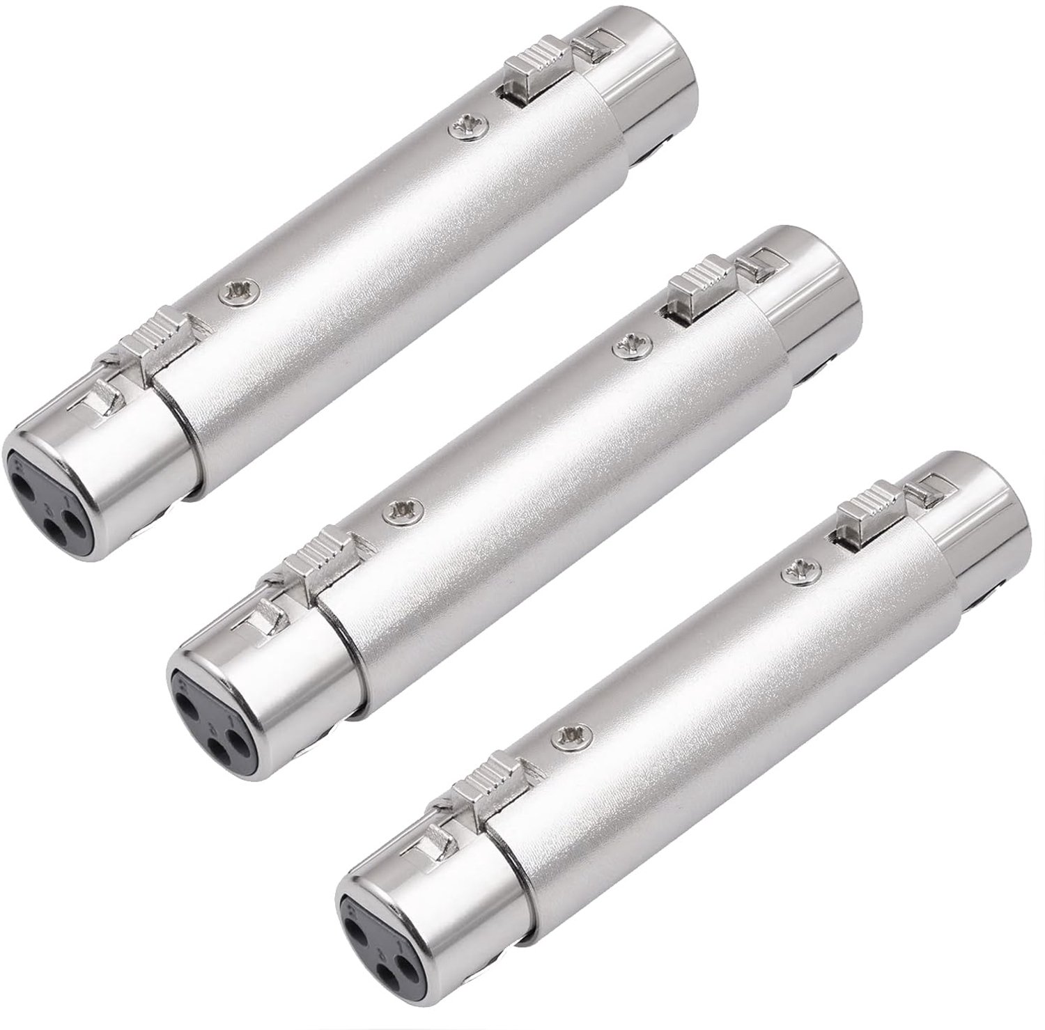 XLR gender changer adapter 3Pcs - 3-pins female naar female - geschikt voor microfoon en mixer - Vemera