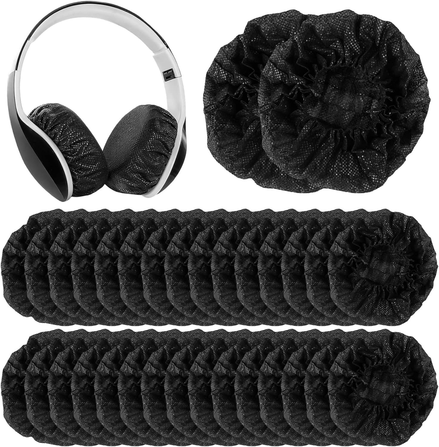 Non-woven elastische oorkussens voor comfort en geluidsisolatie - 100 stuks