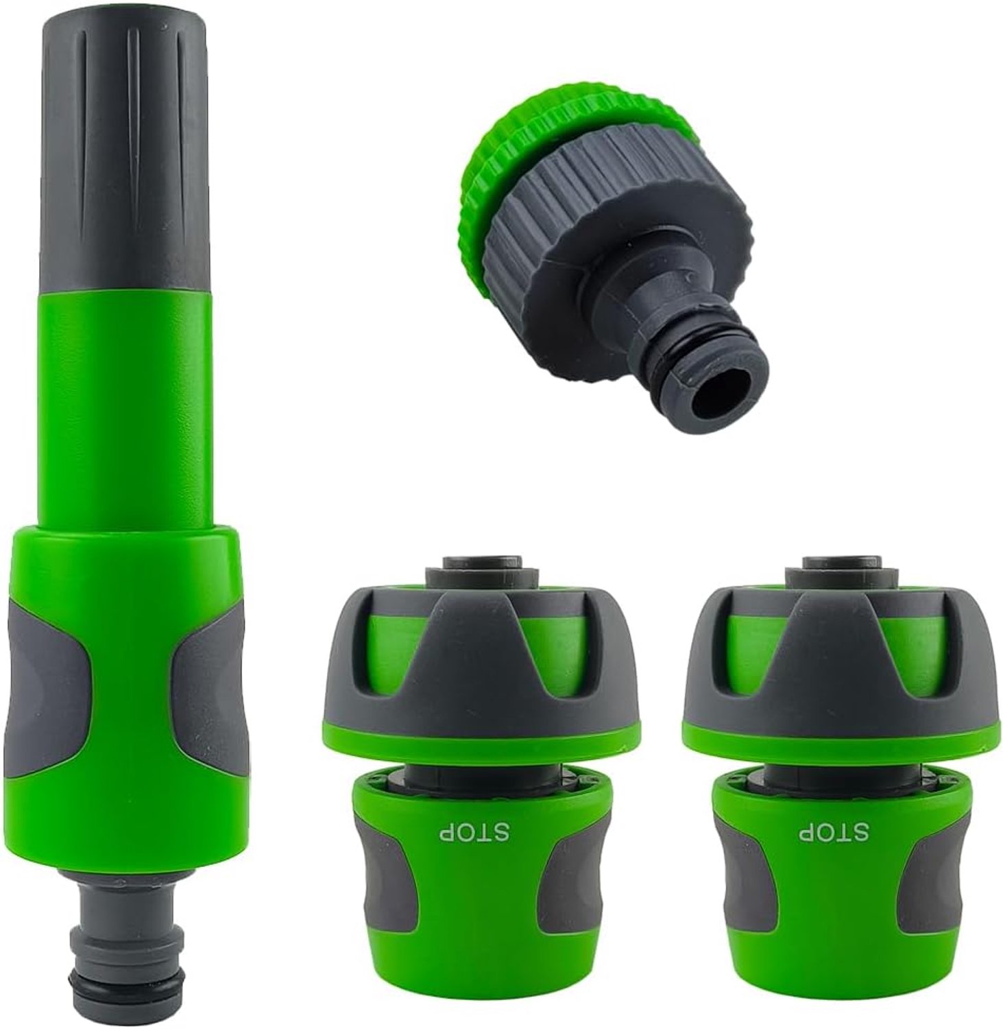 RIEGOPRO Quick Coupling for Garden Hose with Lance, Leak-Proof Aqua Stop and Tap Adapter, Two-Component, Non-Slip, 15 - ShopVlot