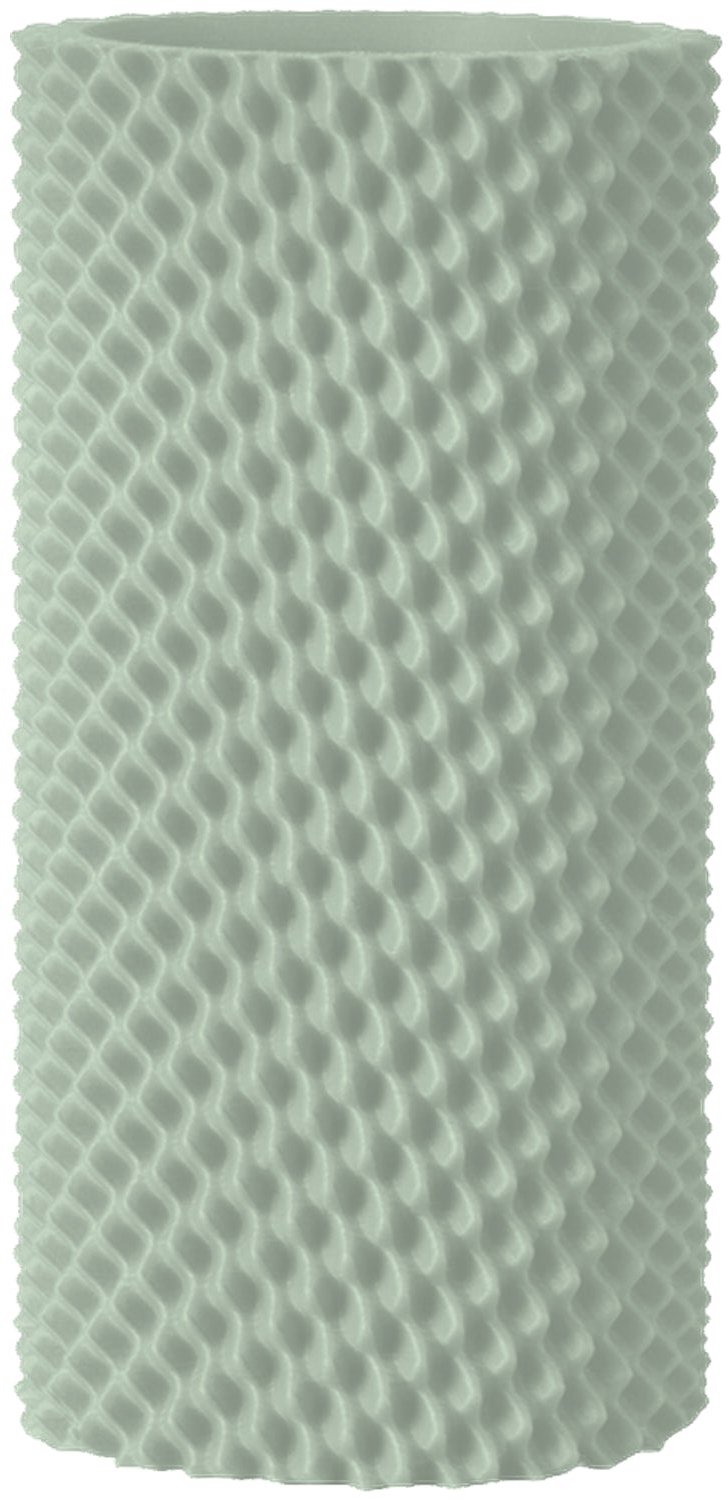 Layvo RAVON Vaas - Salie - D13 x H25 cm - droogbloemen vaas - japandi - gerecycled plastic