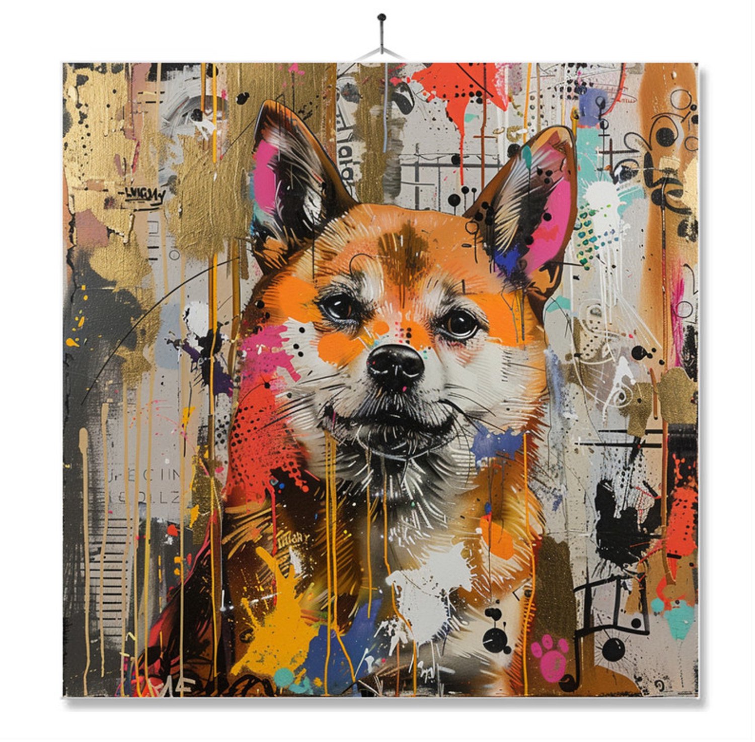 MC Living Tegel Met Opdruk | Geschenk | Art | Kunst | Shiba ontwerp 1