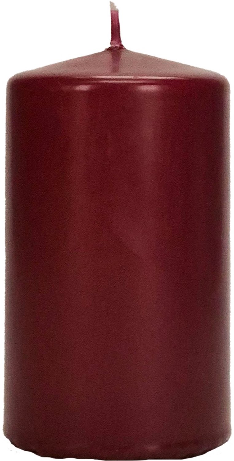 Wenzel Safe Candle stompkaars oudrood Ø 60 mm, hoogte 120 mm