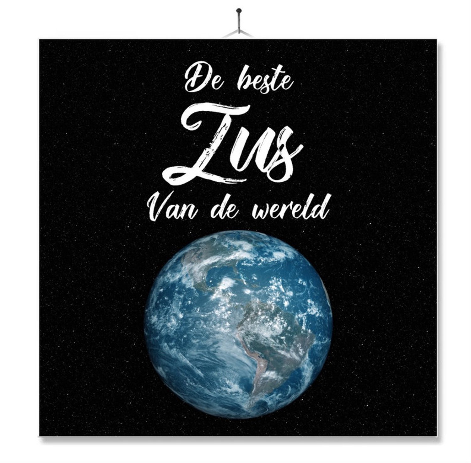 MC Living Tegel Met Opdruk | Verjaardag kado | Toilet WC | De Beste Zus Van De Wereld Multi-Color