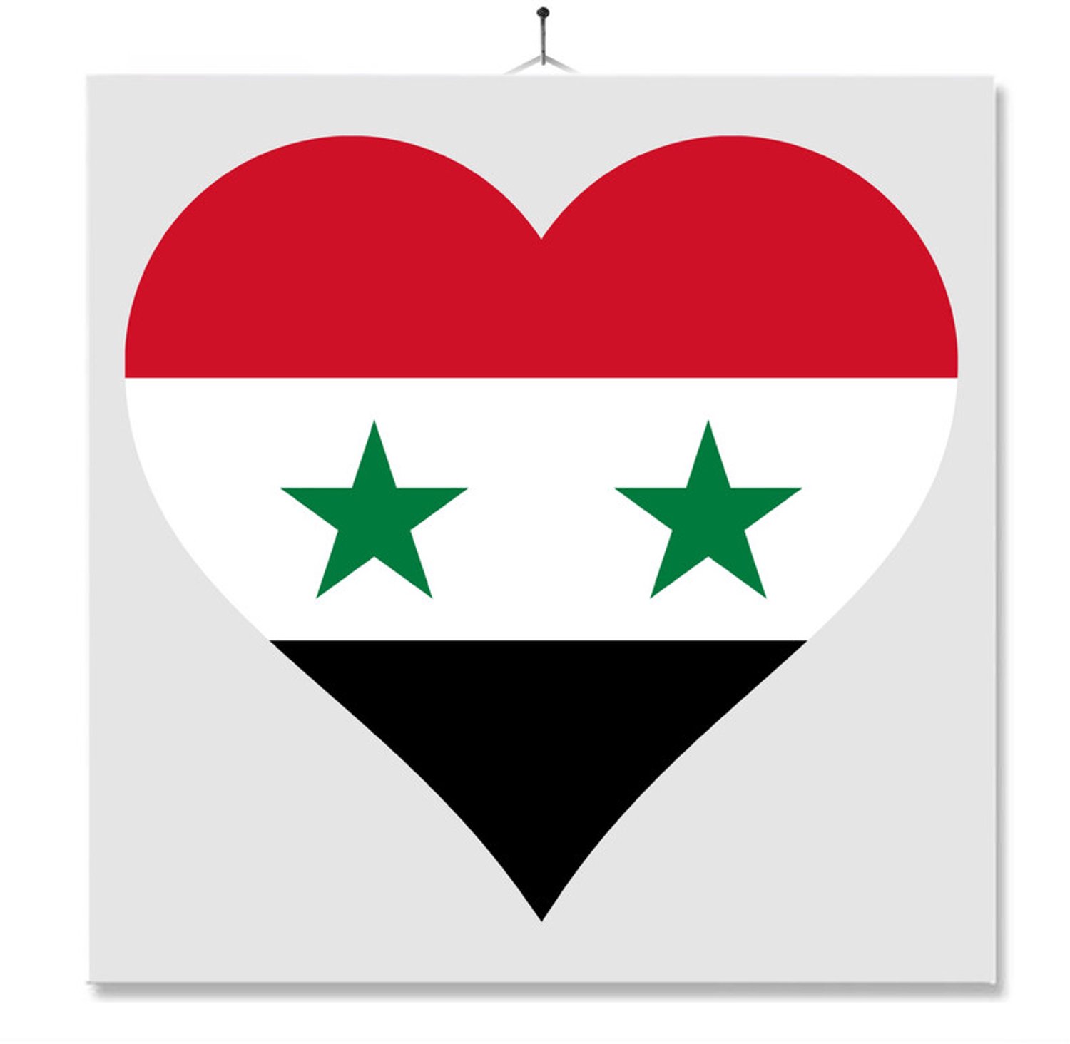 MC Living Tegel Met Opdruk | Hart | Vlag | Syrie Multi-Color