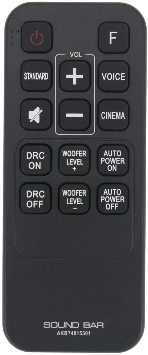Vervangende Afstandsbediening voor LG Soundbar