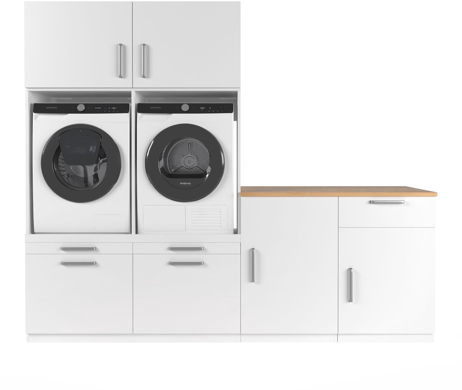 Wasmachine Kast Chicago - Ergonomische verhoger en ombouw