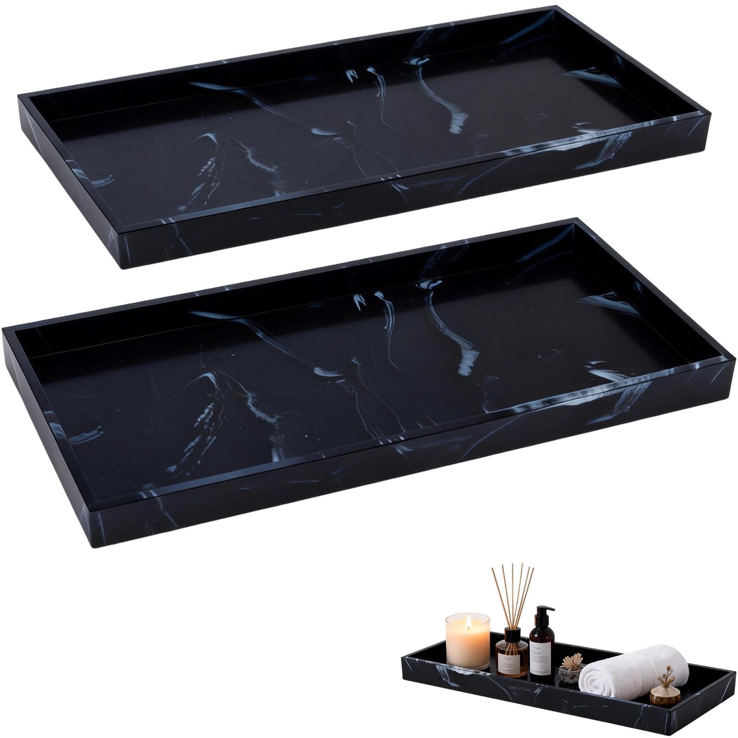 Set van 2 Silicone Opbergplaten voor Badkamer en Keuken