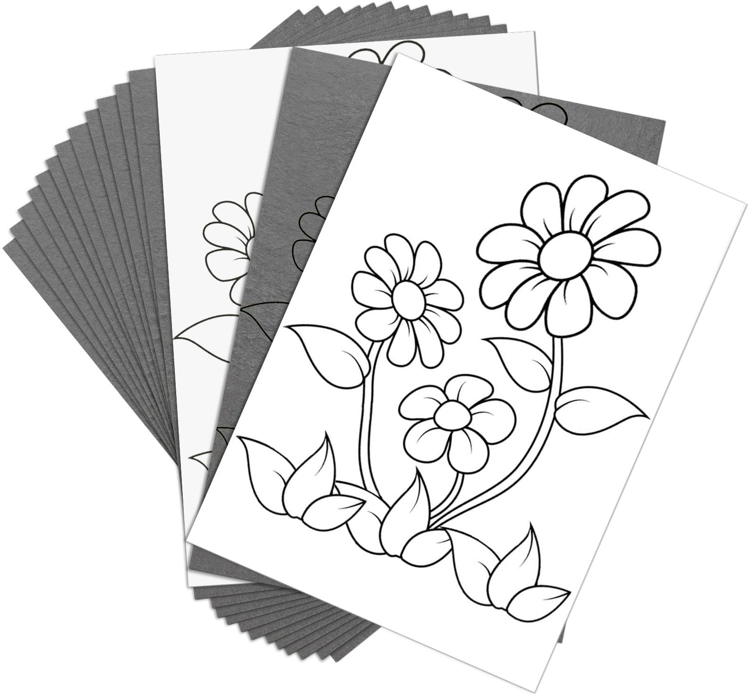 100 A4 Transferbladen voor Tekeningen Charcoal Papier