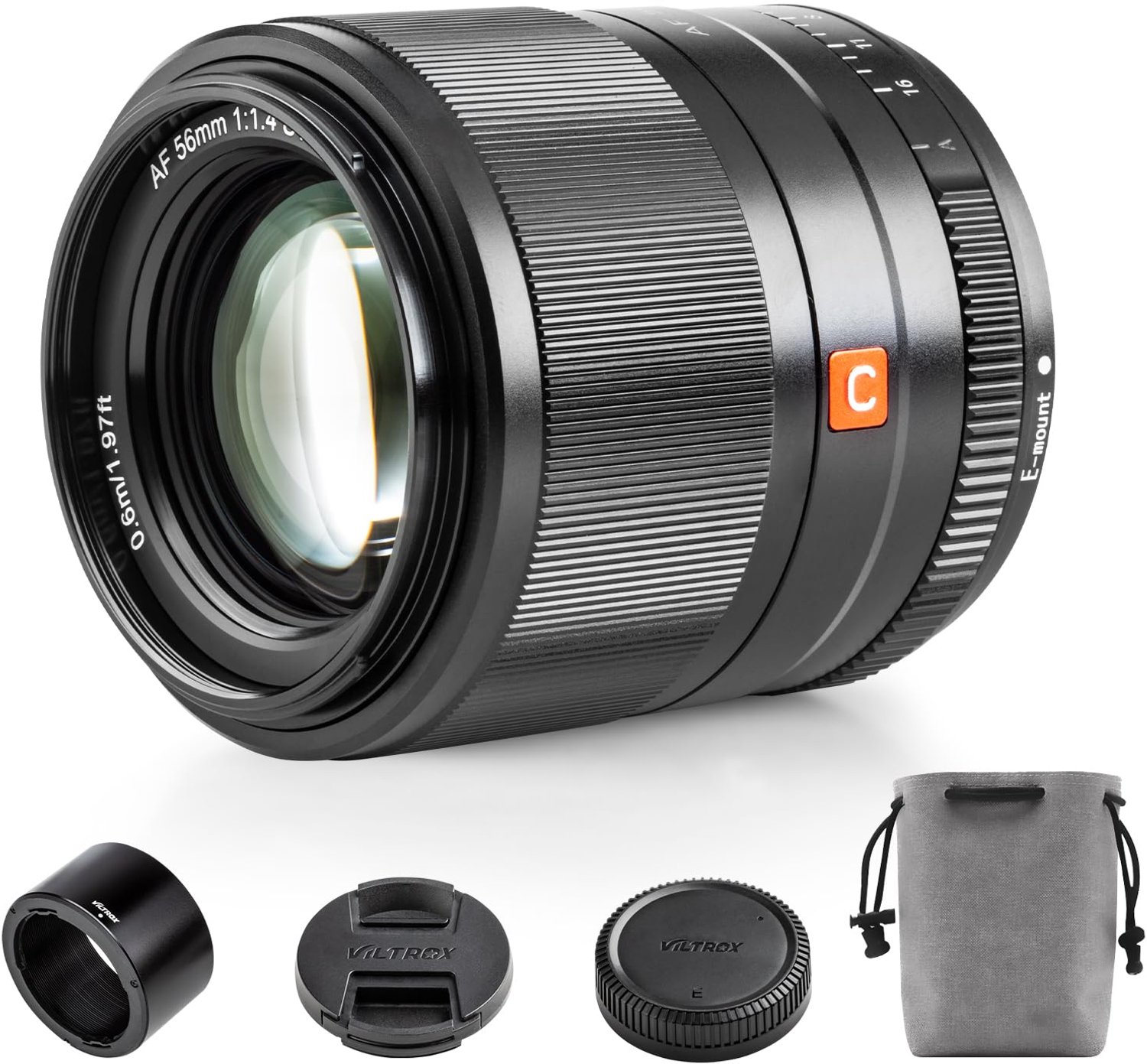 56mm F1.4 Autofocus Lens voor Sony E-Mount Cameras