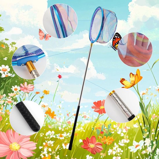Kinderen Telescopische Landing Net met Opvouwbare Emmer — afbeelding 2