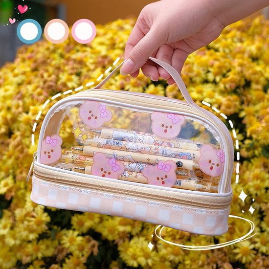 Schattige Bear Pencil Case voor Kinderen — afbeelding 3