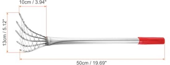Hark voor schelpen - Ergonomische Handgreep - 50 cm — afbeelding 2