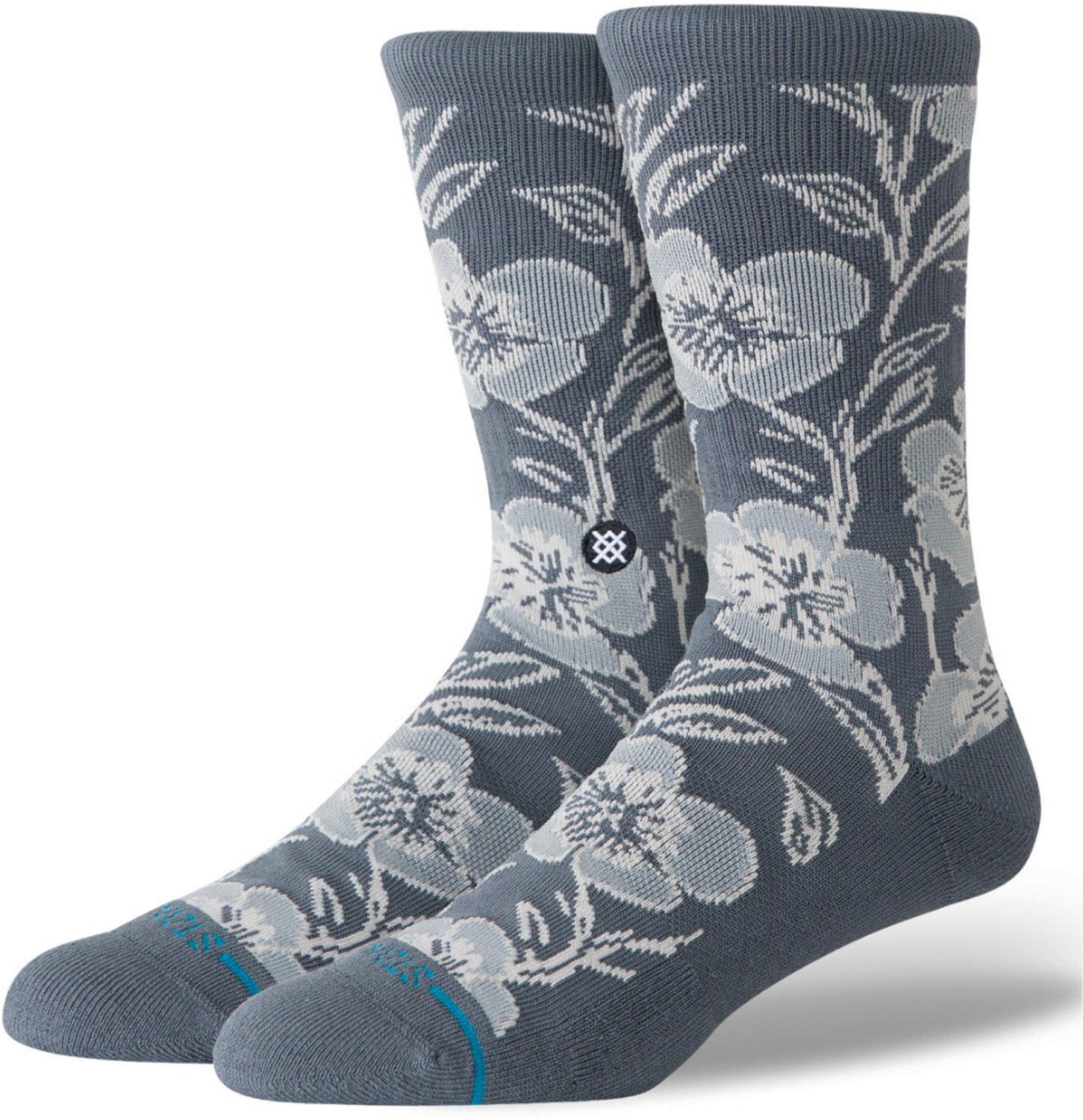 Stance unisex casual sokken papaver crew grijs