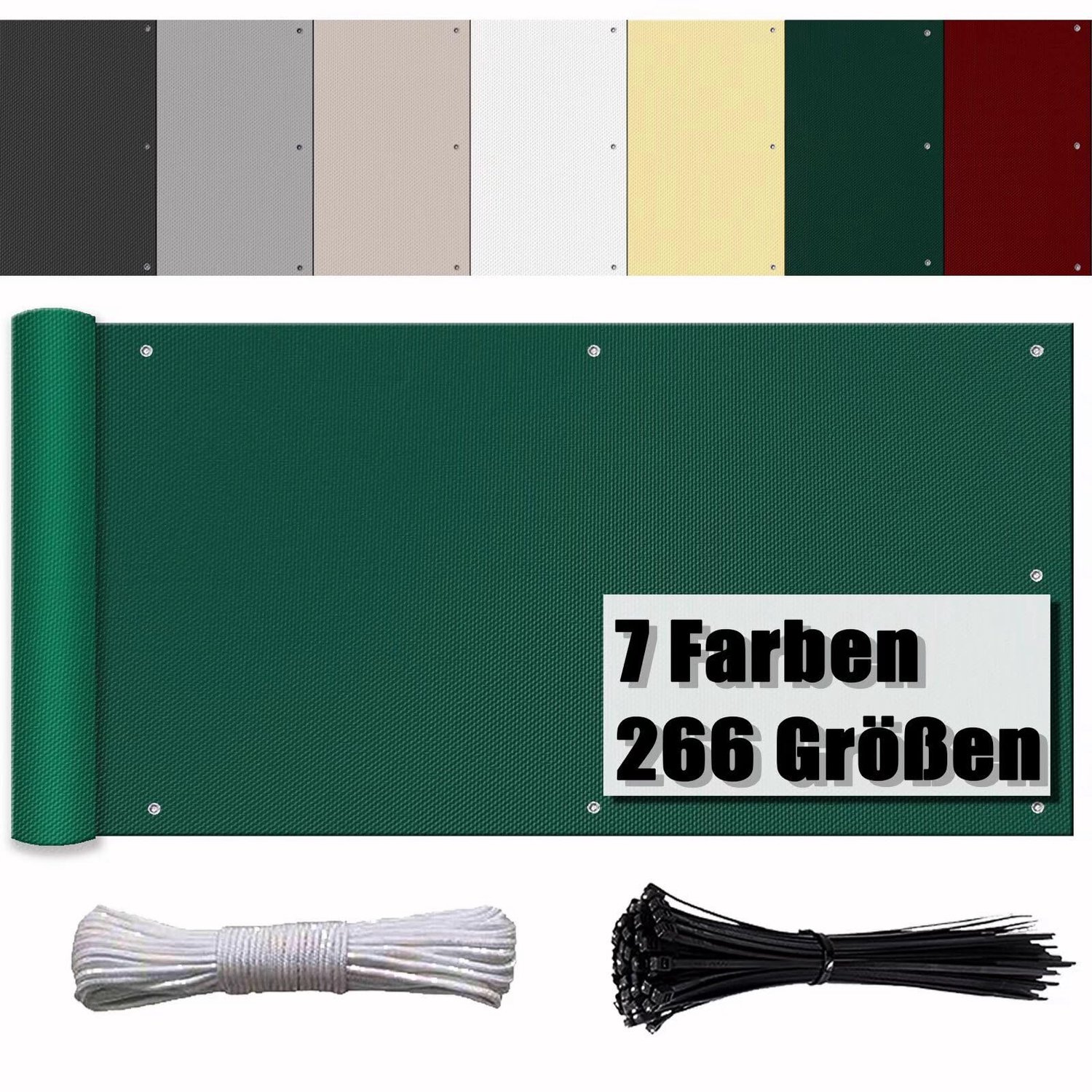 Balkonafscheiding van Heavy Duty Plastic met UV Bescherming