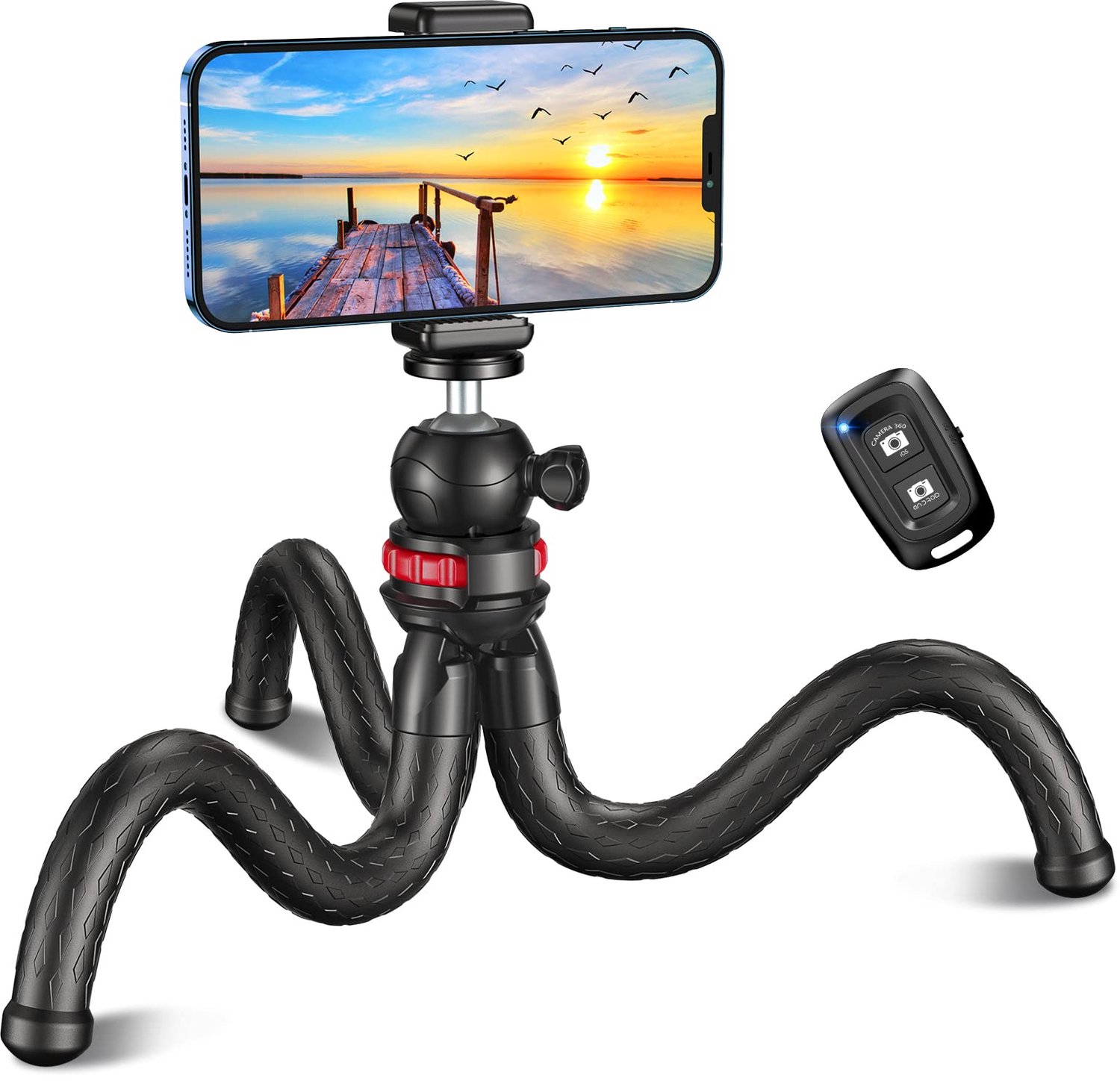 Smartphone Statief 360 Graden Draaibaar - Mini-Statief - Flexibel - Lichte/Compacte Opvouwbaar - Voor Telefoon/Tablet - Ideaal voor Video-opname - Camera Statief