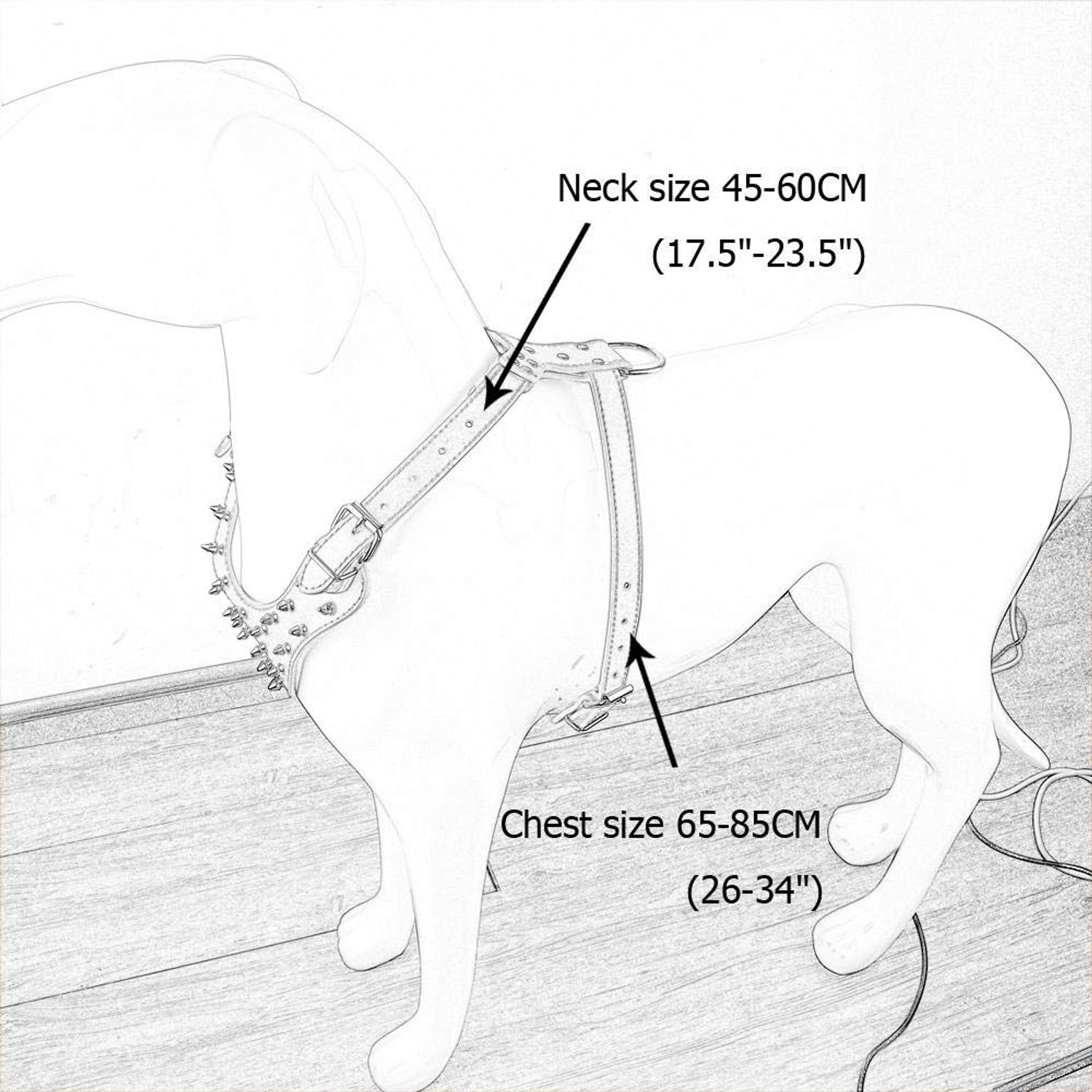 Hondenharnas, Halsband en Lijn Set voor Middelgrote en Grote Honden (XL, Roze)