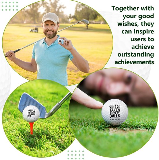 Set van 3 Golfballen met Leuke Beelden voor Golfers — afbeelding 4