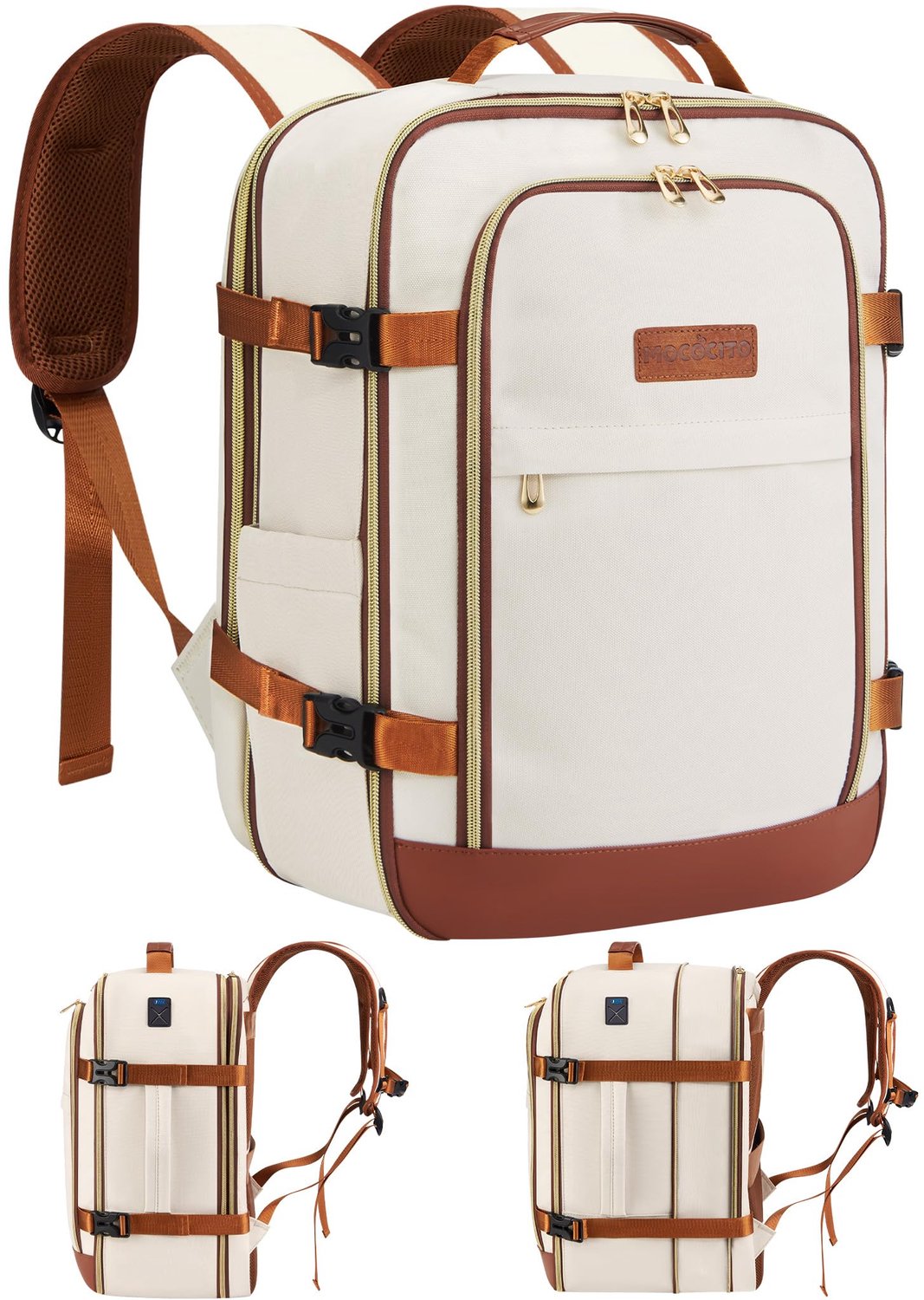 Reisrugzak Handbagage 40x30x20 - Uitbreidbaar tot 30L - Waterdicht - Laptop Rugzak - Casual Dagrugzak - Comfortabel Draaggemak