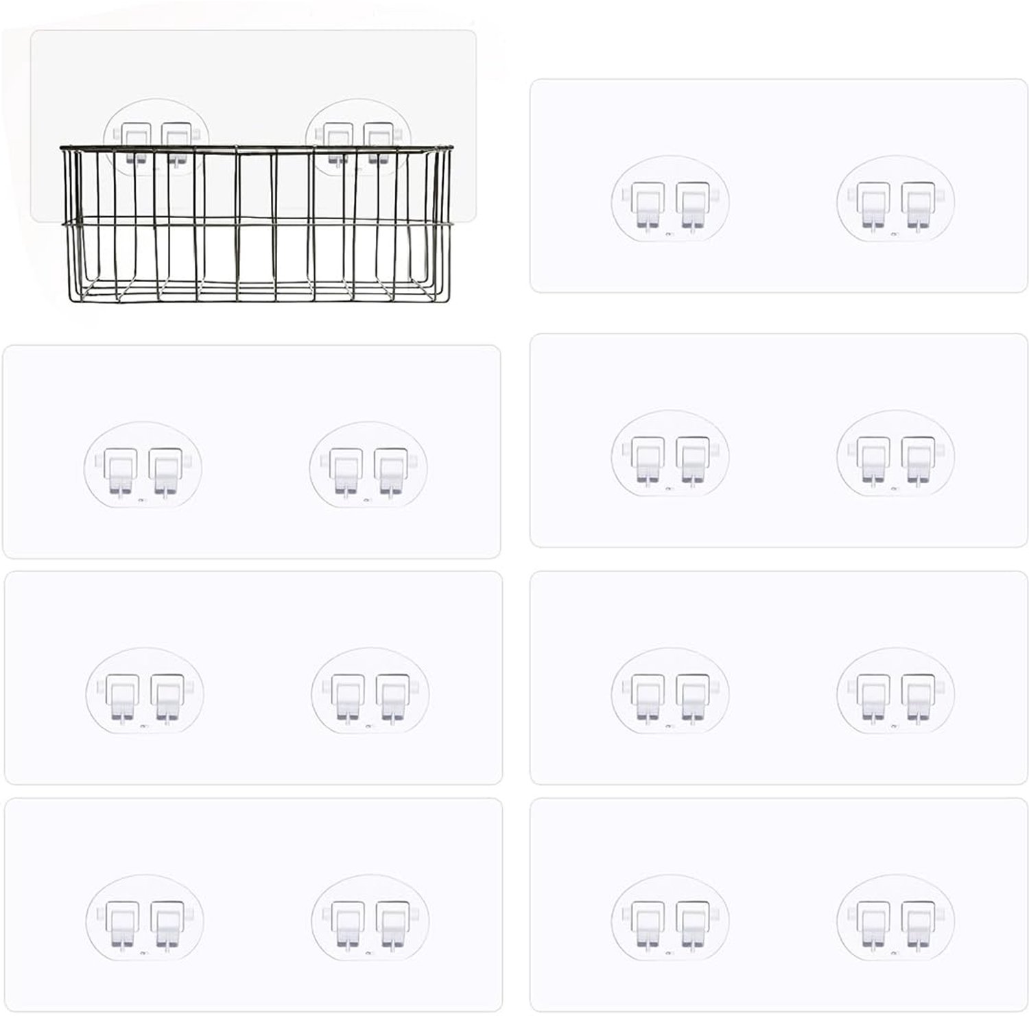 10 Zelfklevende Haakjes voor Badkamer en Organizer