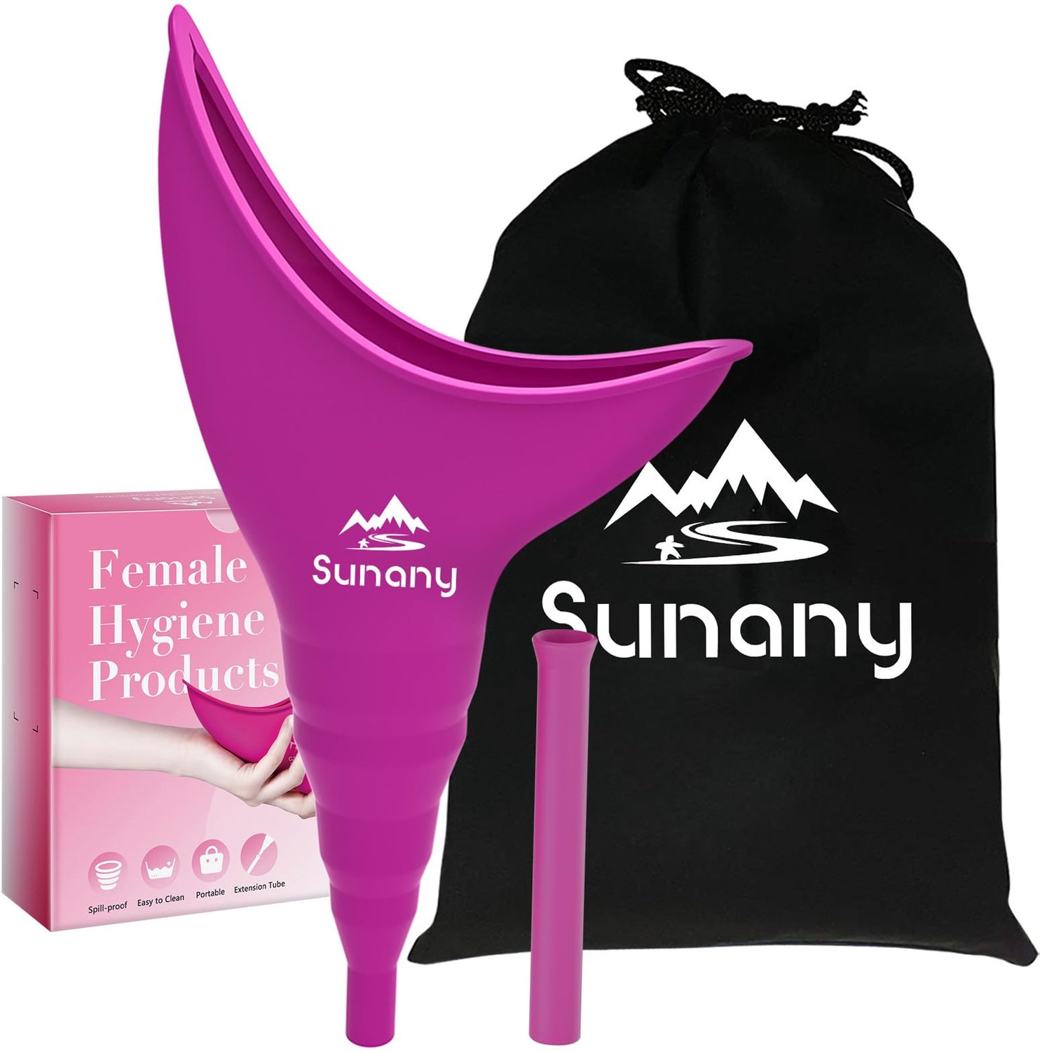 Herbruikbaar Silicone Urinestuk voor Vrouwen, Reizen en Outdoor