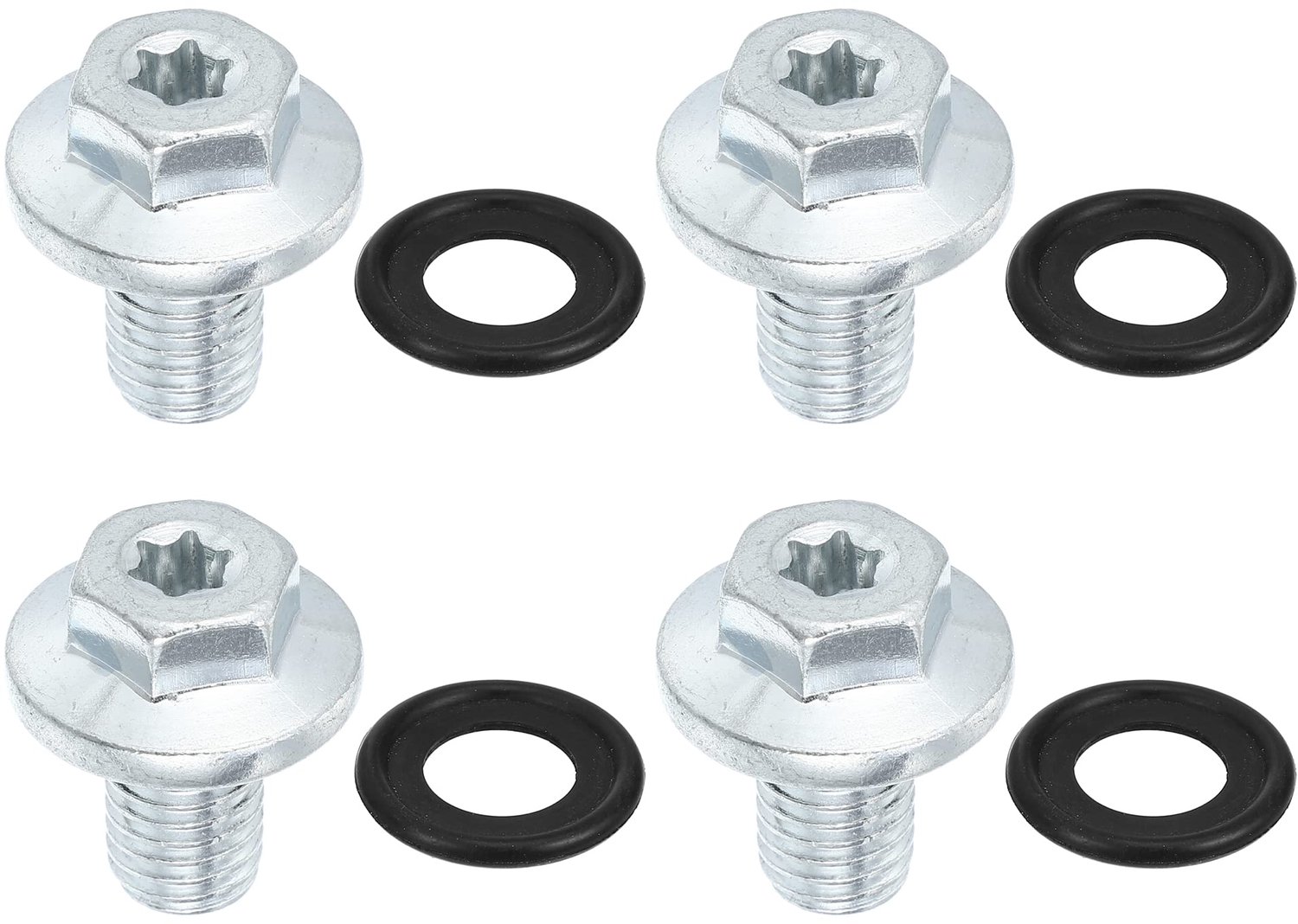 Afvoerplug Hoge Kwaliteit - Olie Afvoerplug - M12x1.75 - Zilverkleurig - Staal - Eenvoudige Installatie - Olieplug
