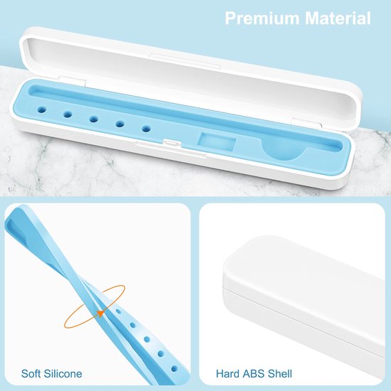 Draagtas voor Apple Pencil 1e en 2e Generatie - Blauw — afbeelding 3