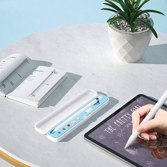 Draagtas voor Apple Pencil 1e en 2e Generatie - Blauw — afbeelding 4