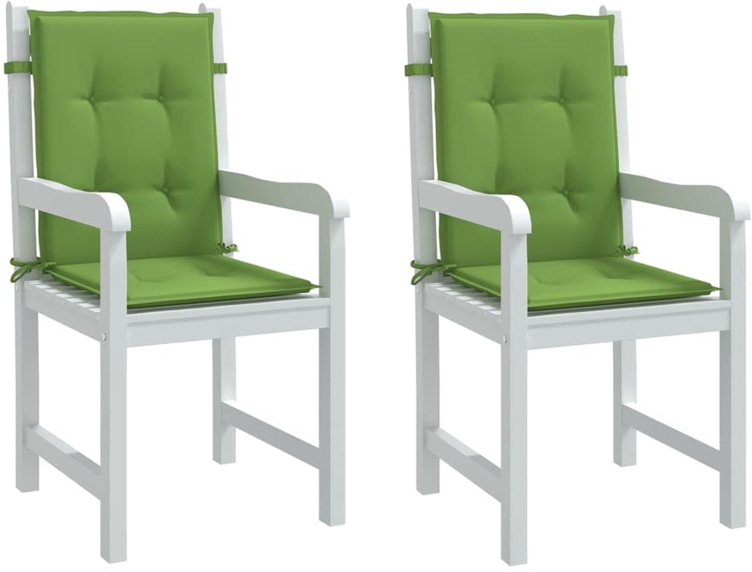 Kussens met lage rugleuning - Melange Groen 100x50x4 cm 2 stuks