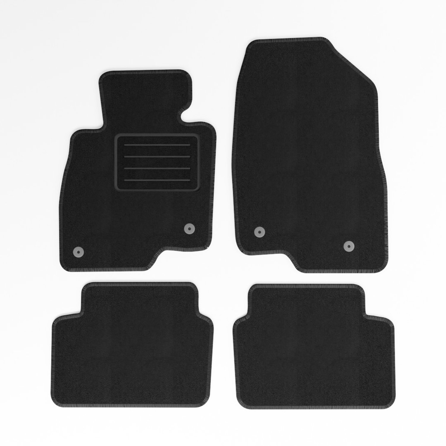 Mats4all | Naaldvilt automatten passend voor Mazda 3 2014-2019 | Antislip | Met versterking | 4-delig | Automatten | Mattenset