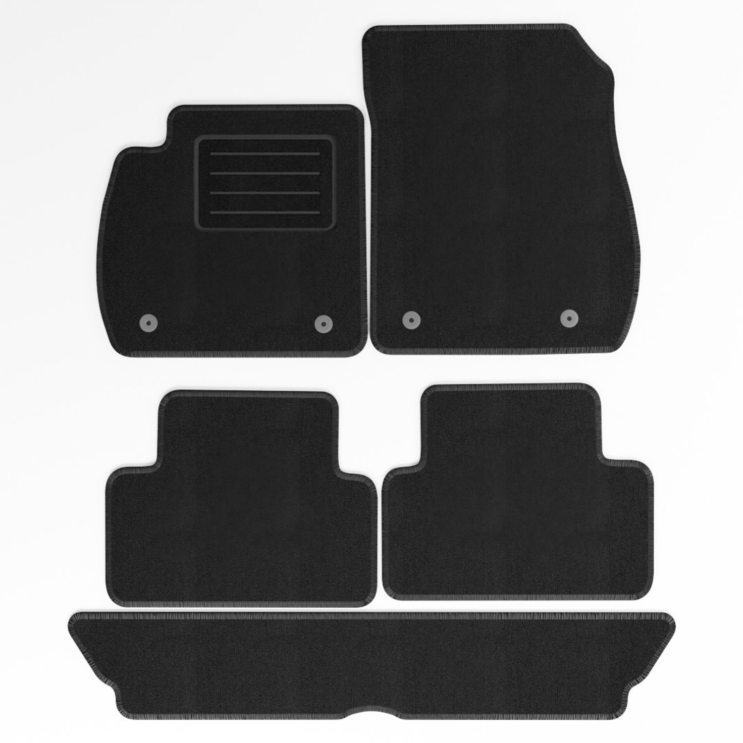 Mats4all | Naaldvilt automatten passend voor Opel Zafira C 2012-2019 7 personen | Antislip | Met versterking | 4-delig | Automatten | Mattenset