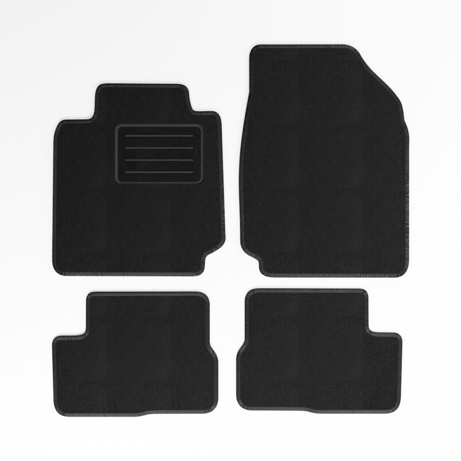Mats4all | Naaldvilt automatten passend voor Nissan Micra 5 deurs 2003-2008 | Antislip | Met versterking | 4-delig | Automatten | Mattenset