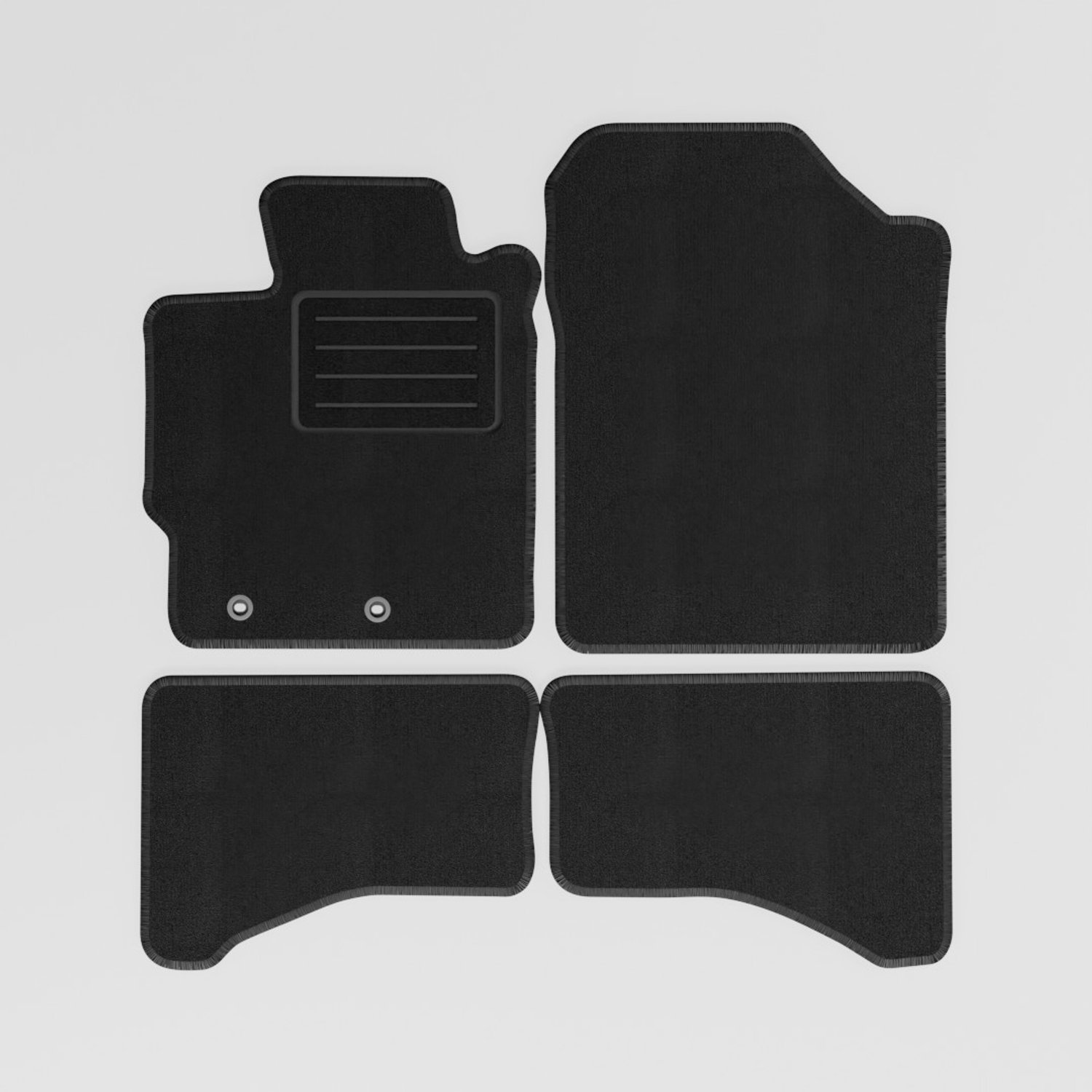 Mats4all | Naaldvilt automatten passend voor Toyota Yaris Hybrid 2014-2020 | Antislip | Met versterking | 4-delig | Automatten | Mattenset