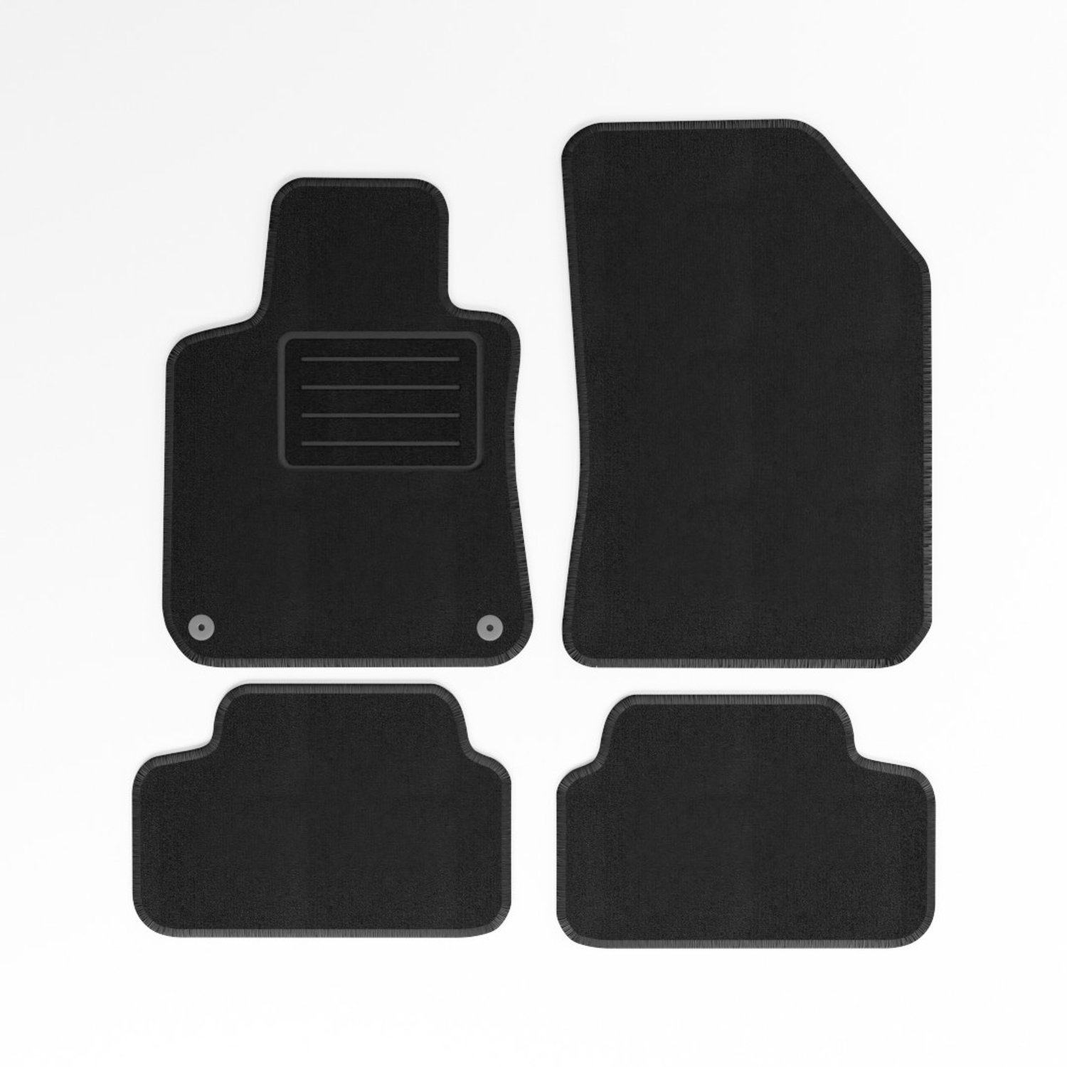 Mats4all | Naaldvilt automatten passend voor Peugeot 308 2013-2021 | Antislip | Met versterking | 4-delig | Automatten | Mattenset