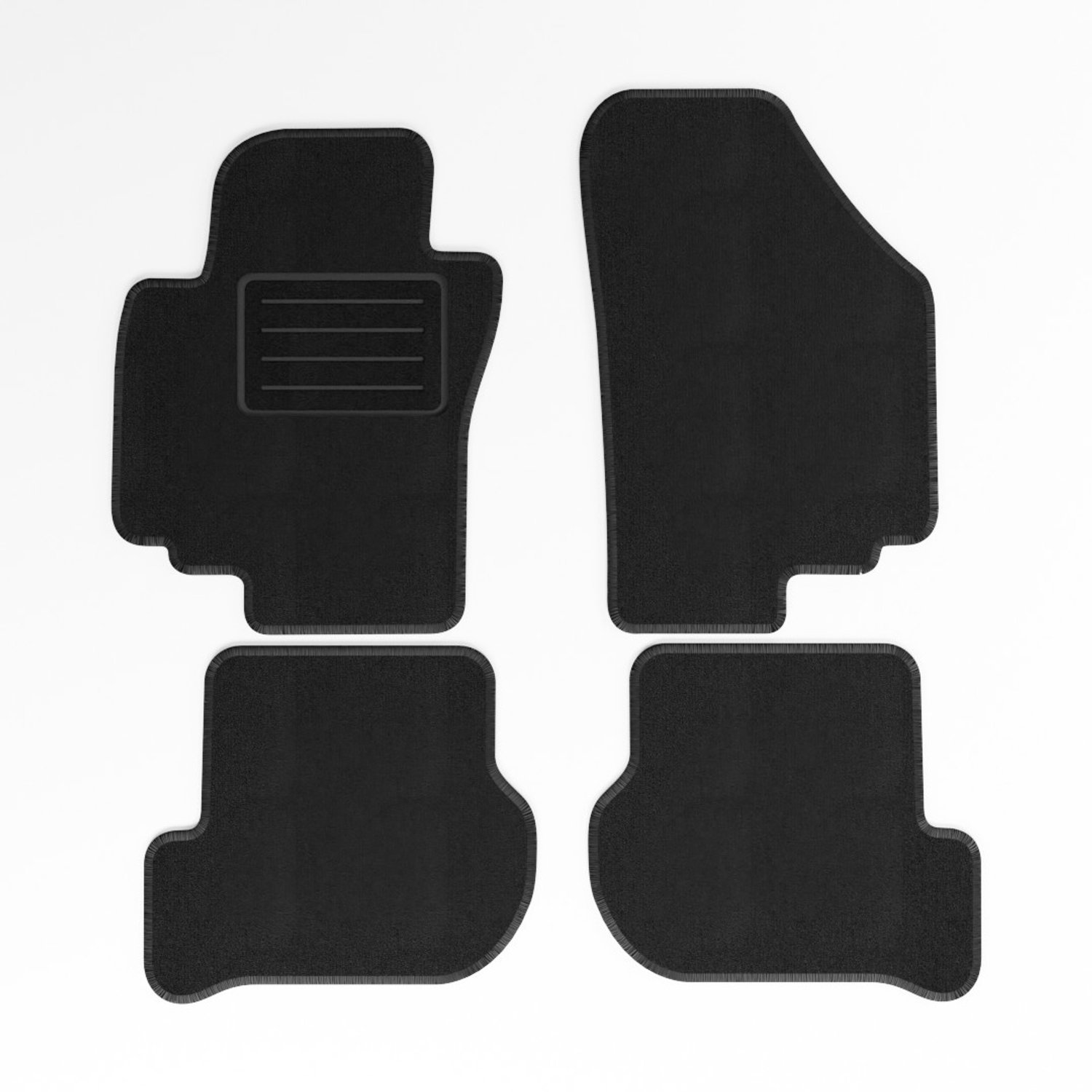 Mats4all | Naaldvilt automatten passend voor Seat Altea 2004-2009 | Antislip | Met versterking | 4-delig | Automatten | Mattenset