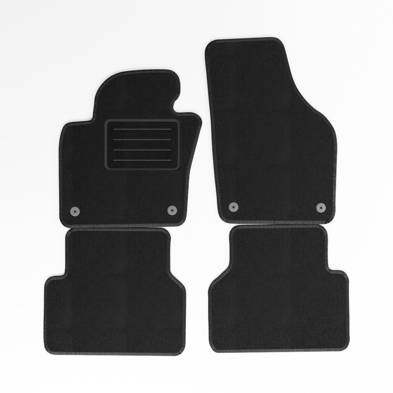 Mats4all | Naaldvilt automatten passend voor Volkswagen Tiguan 2007-2016 | Antislip | Met versterking | 4-delig | Automatten | Mattenset