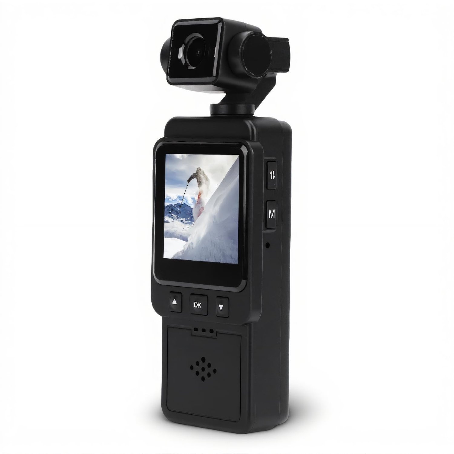 Vloggingcamera 1080P HD-video - Slimme Stabilisatie - Handheld Videocamera - Carrosseriecamera - Audio- en Video-opname - 1,53 inch HD-scherm - Camcorder