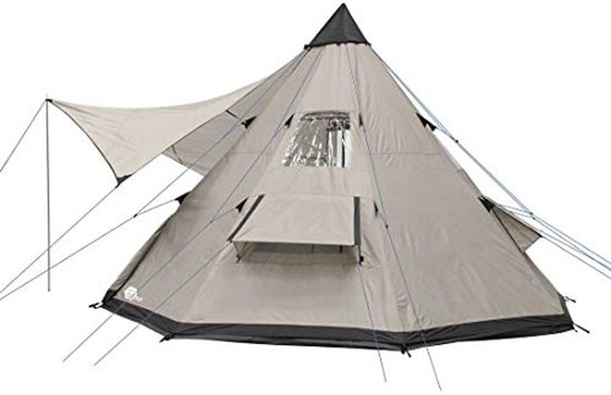 Numana 400 Teepee Tent - Voor 4-6 Personen - Beige Grijs — afbeelding 4