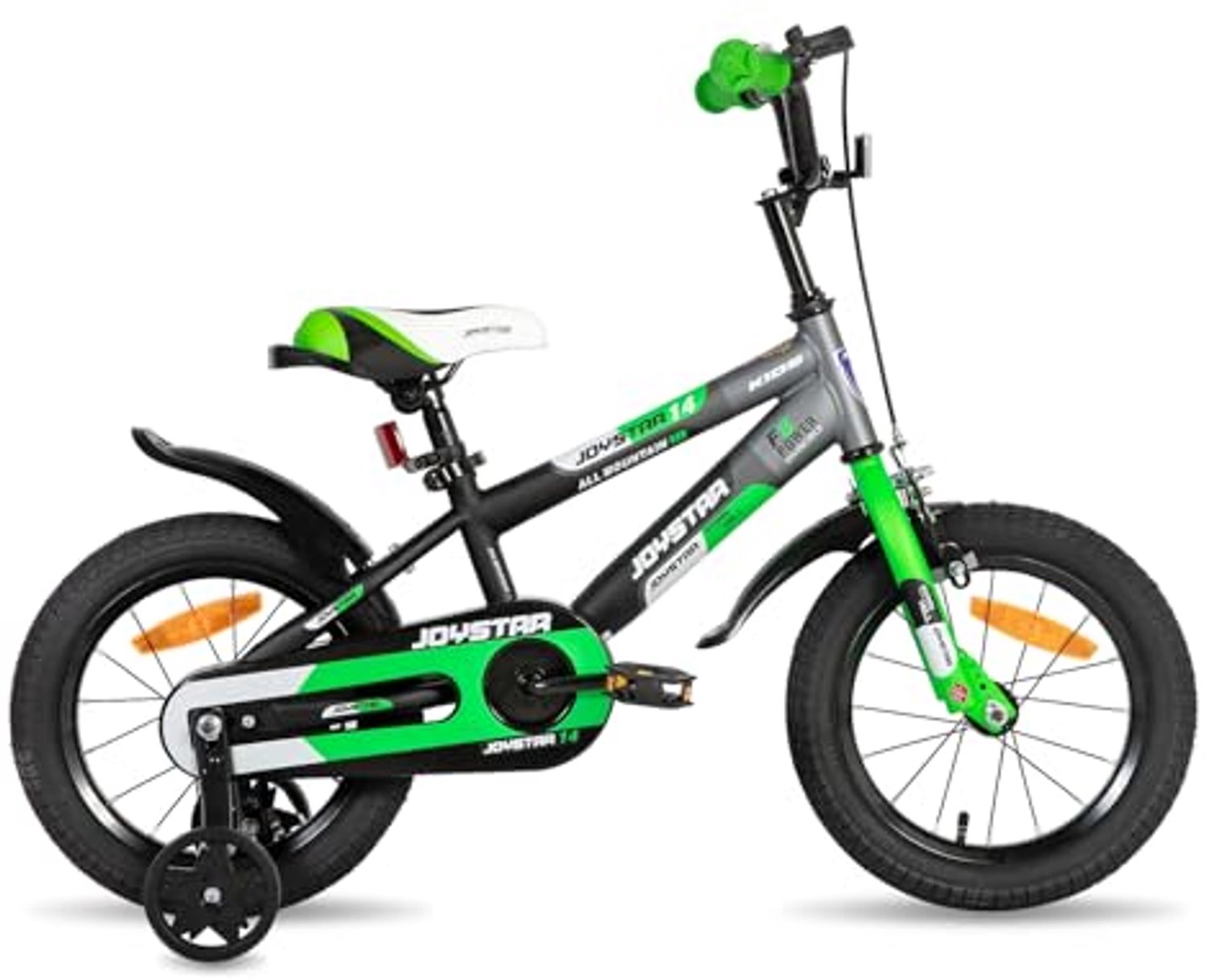 Kinderfiets - 14 Inch met Stabilisatoren - Groen