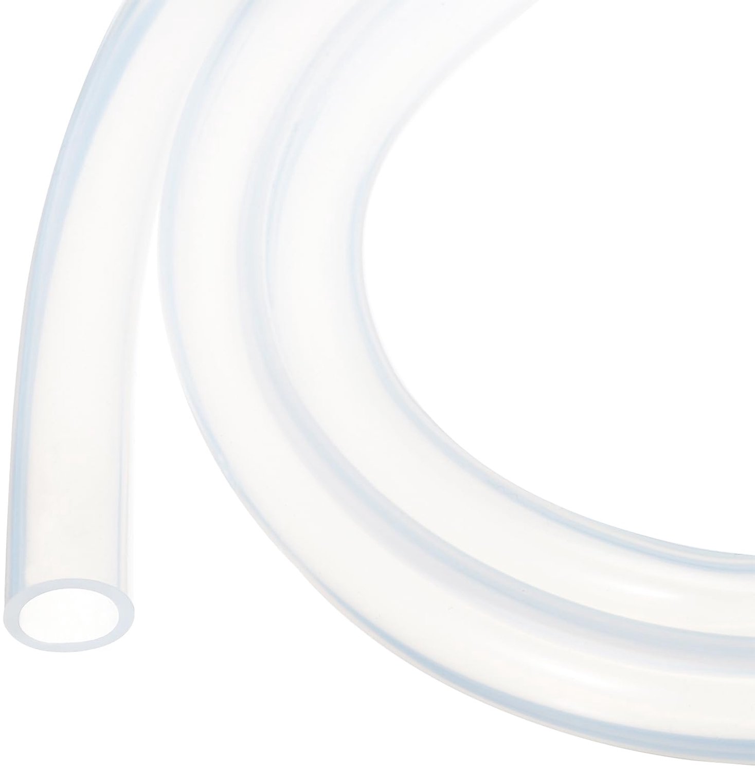 Siliconen Slang 2 m - Flexibele Slang - 12 mm ID/16 mm OD - Hoge Temperatuur - Voor Irrigatie/Brouwen - Transparant kunststof - Afvoerslang